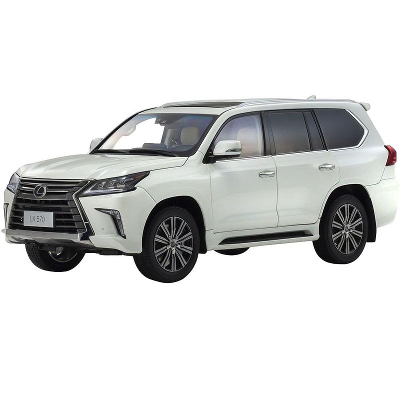 Lexus LX570 Sonic Quartz White 1/18 Diecast Model Car by Kyosho
