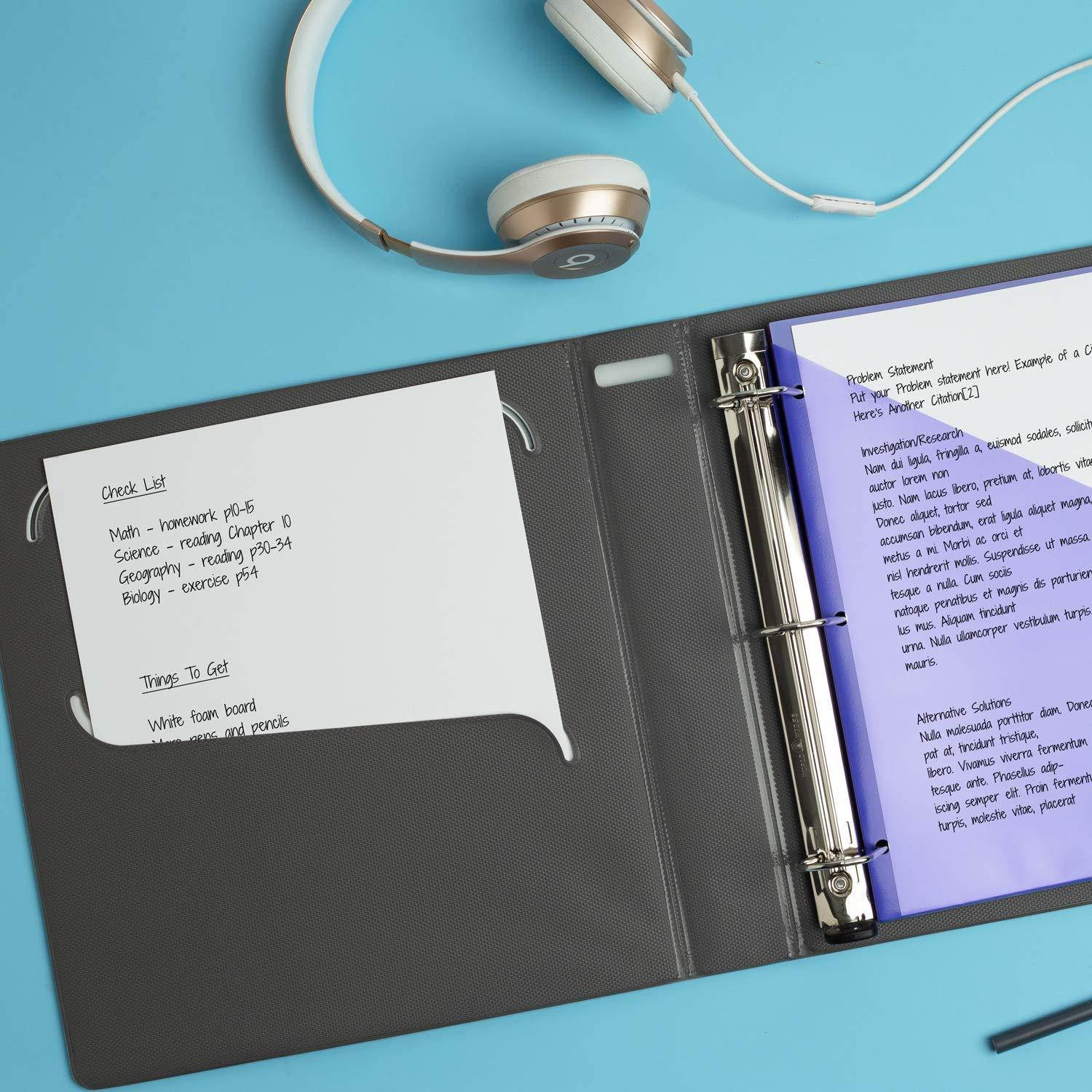 Avery 1.5" Ultralast 3 Ring Binder, One Touch Slant Ring, Holds 8.5" x 11" Paper, 1 Red Binder (79713)