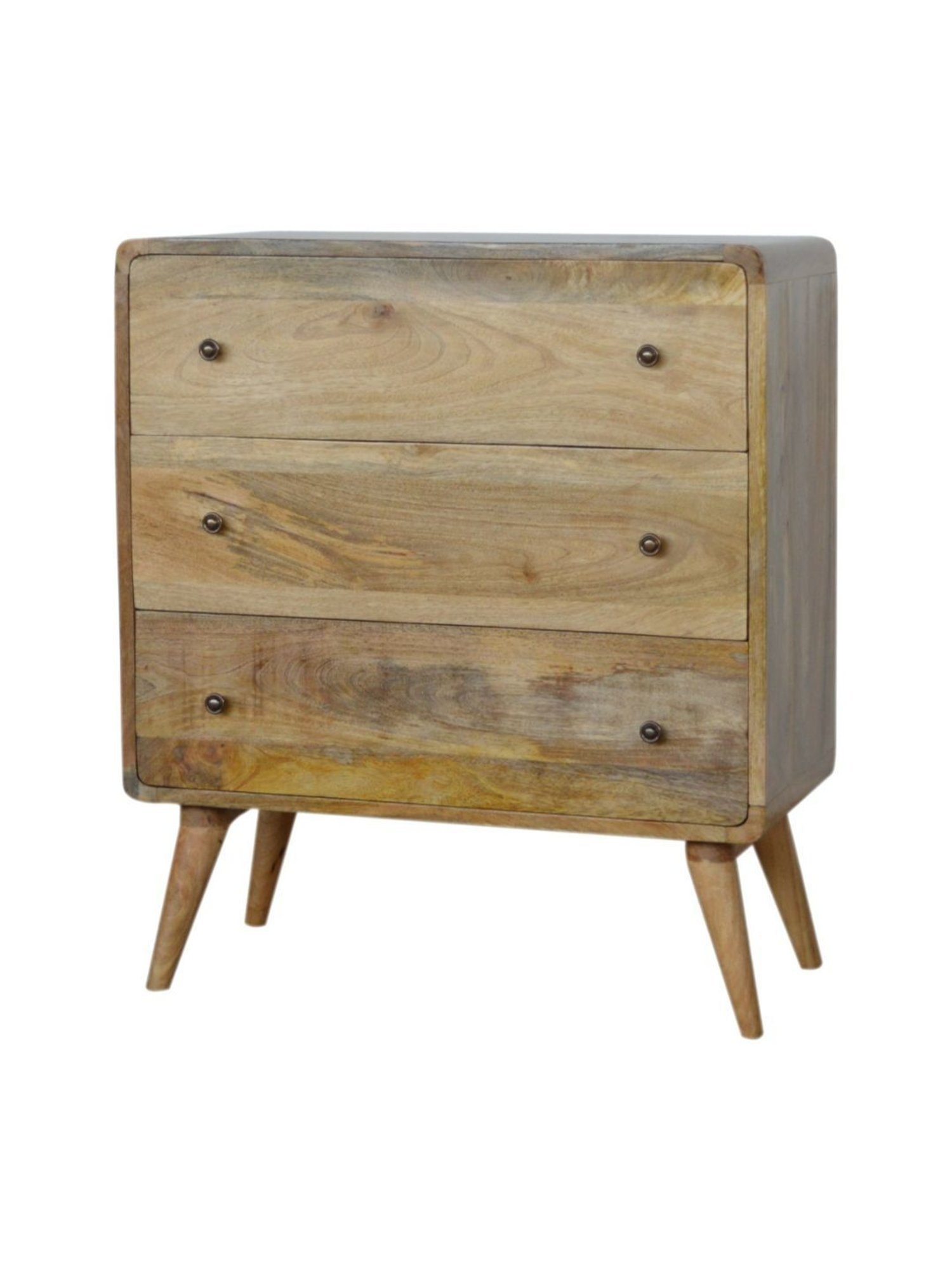 Artisan Furniture Brown Curved Oak-ish Chest