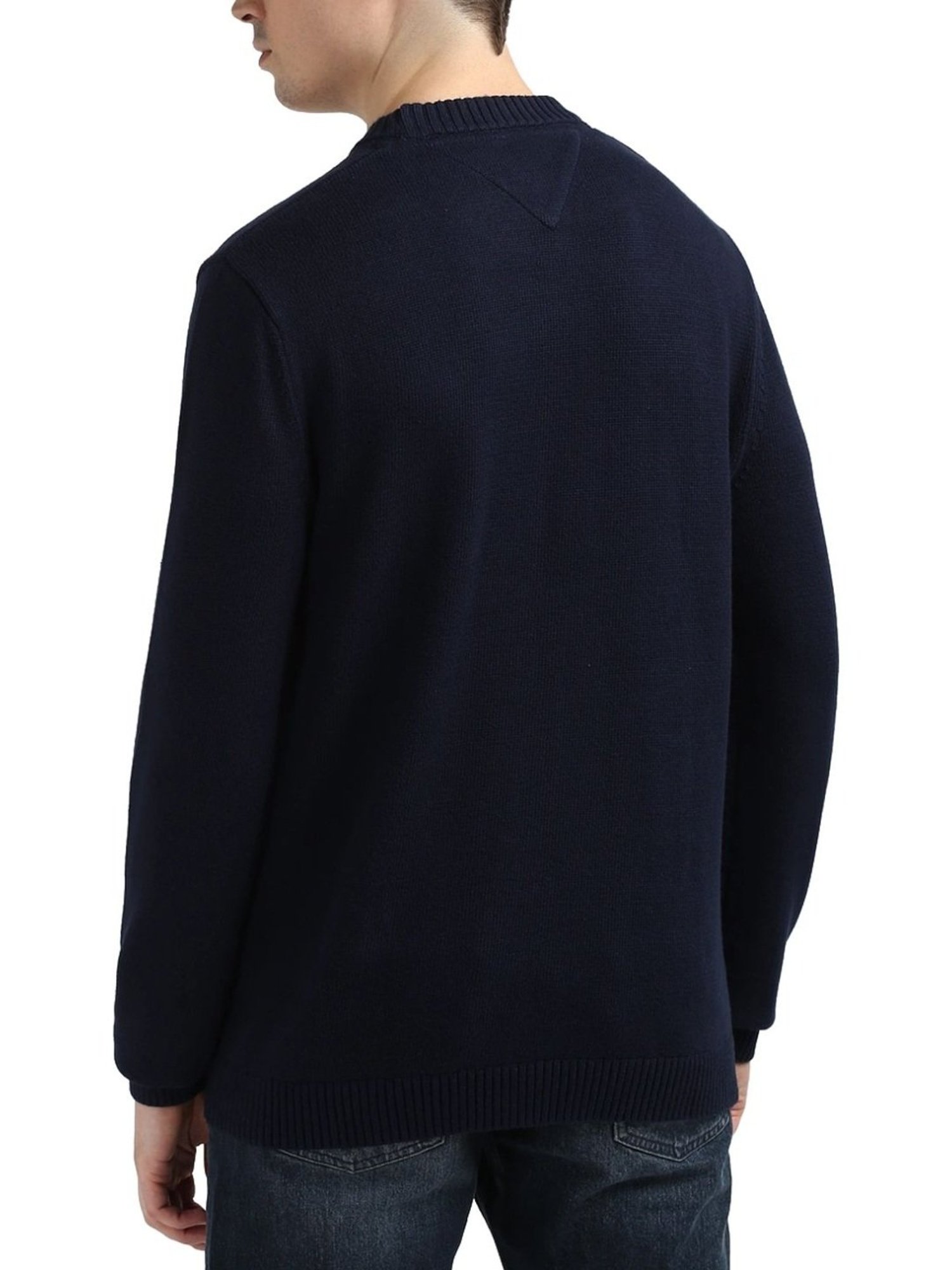 Tommy Hilfiger Navy Logo Slim Fit Sweater