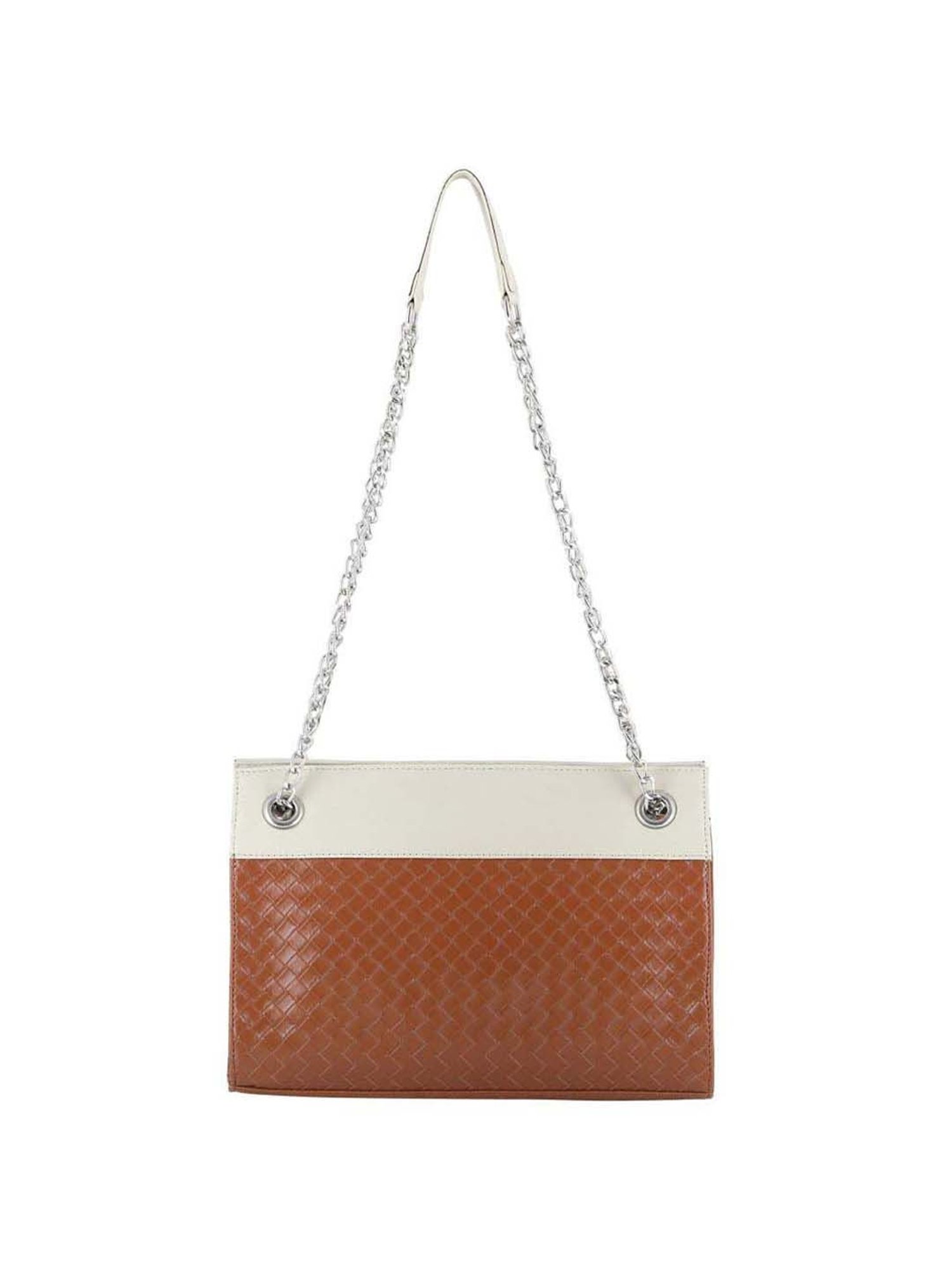 Toteteca Tan Textured Medium Sling Handbag