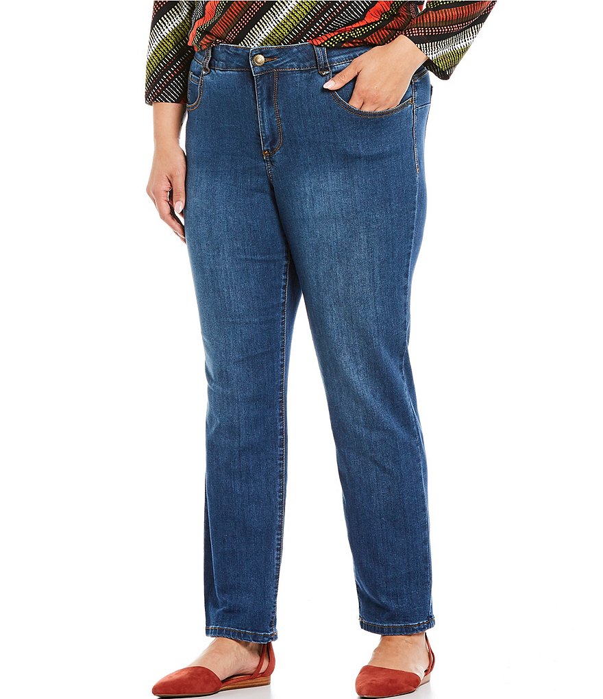 Democracy Plus Size Ab-Solution Capri Skimmer Jean