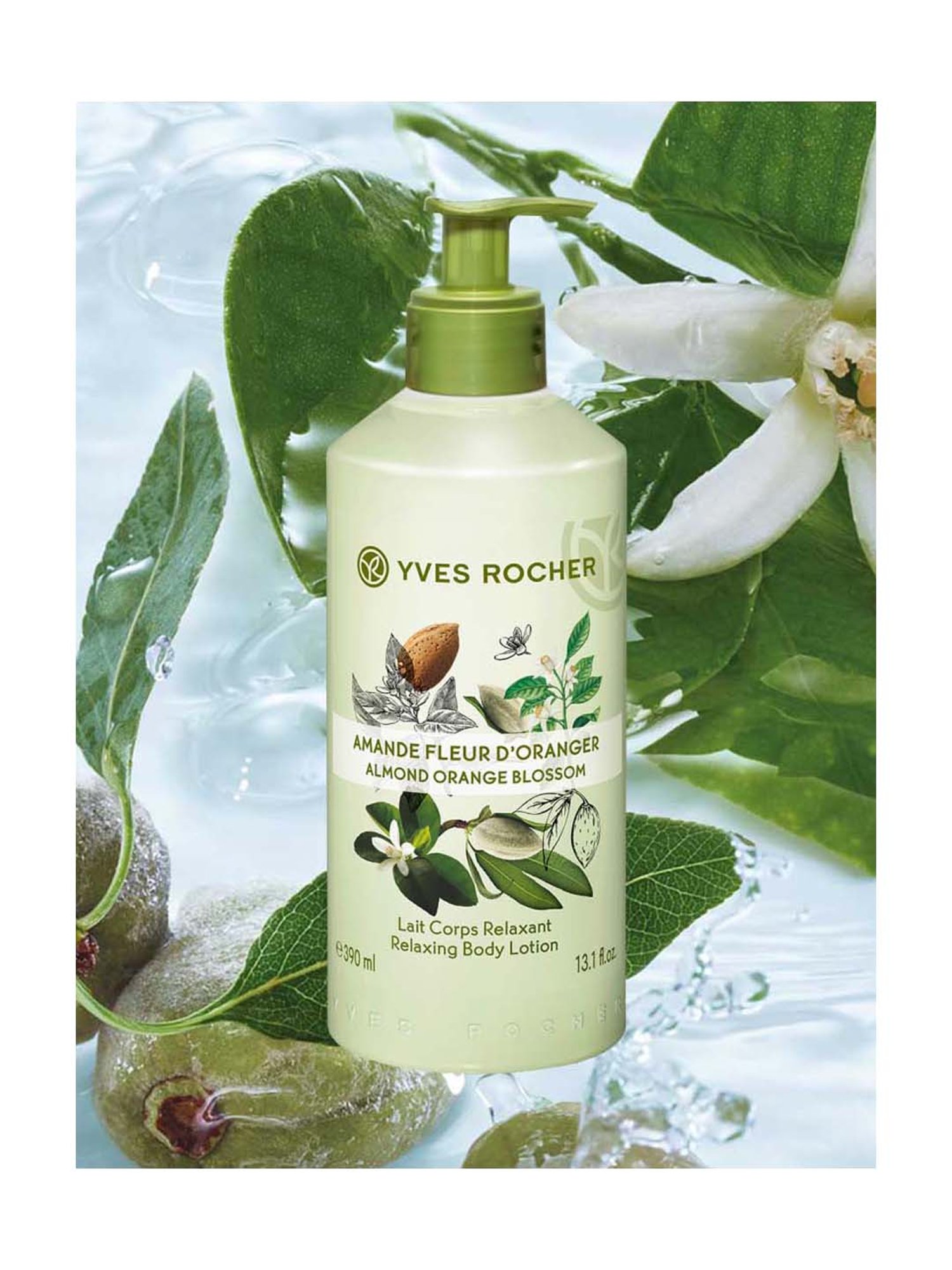 YVES ROCHER Relaxing Body Lotion Almond Orange Blossom - 390 ml