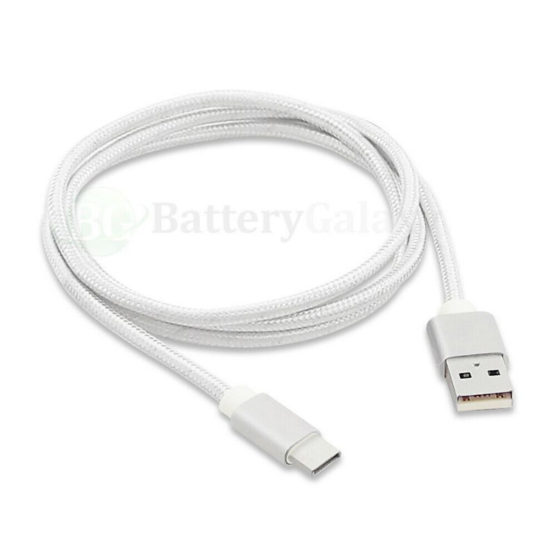 For  Galaxy A11 A01 A51 A71 Type-C 3/6/10 FT Charging Cable Charger WHITE