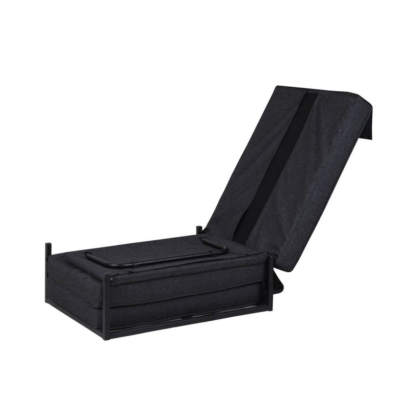 Twin Serta Marina Convertible Ottoman Charcoal Gray - Lifestyle Solutions