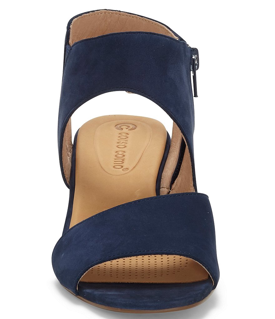 CC Corso Como Sayge Suede Block Heel Sandals