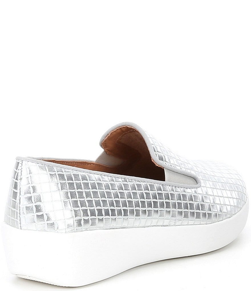 FitFlop Superskate Leather Wedge Sneakers