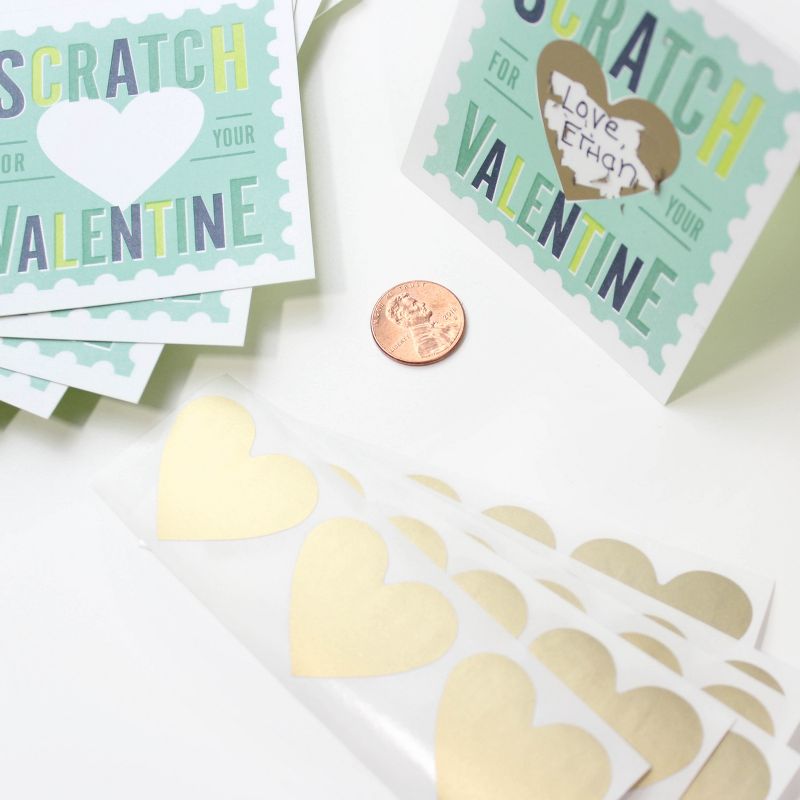 Scratch-Off Valentines Card Mint