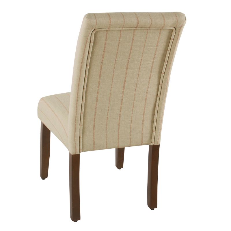 Rollback Dining Chair Cream with Red Stripe - HomePop