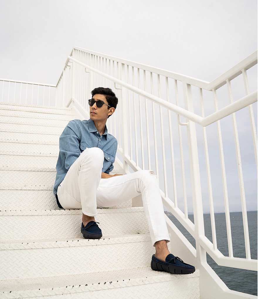 SWIMS Men's Woven Washable Drivers