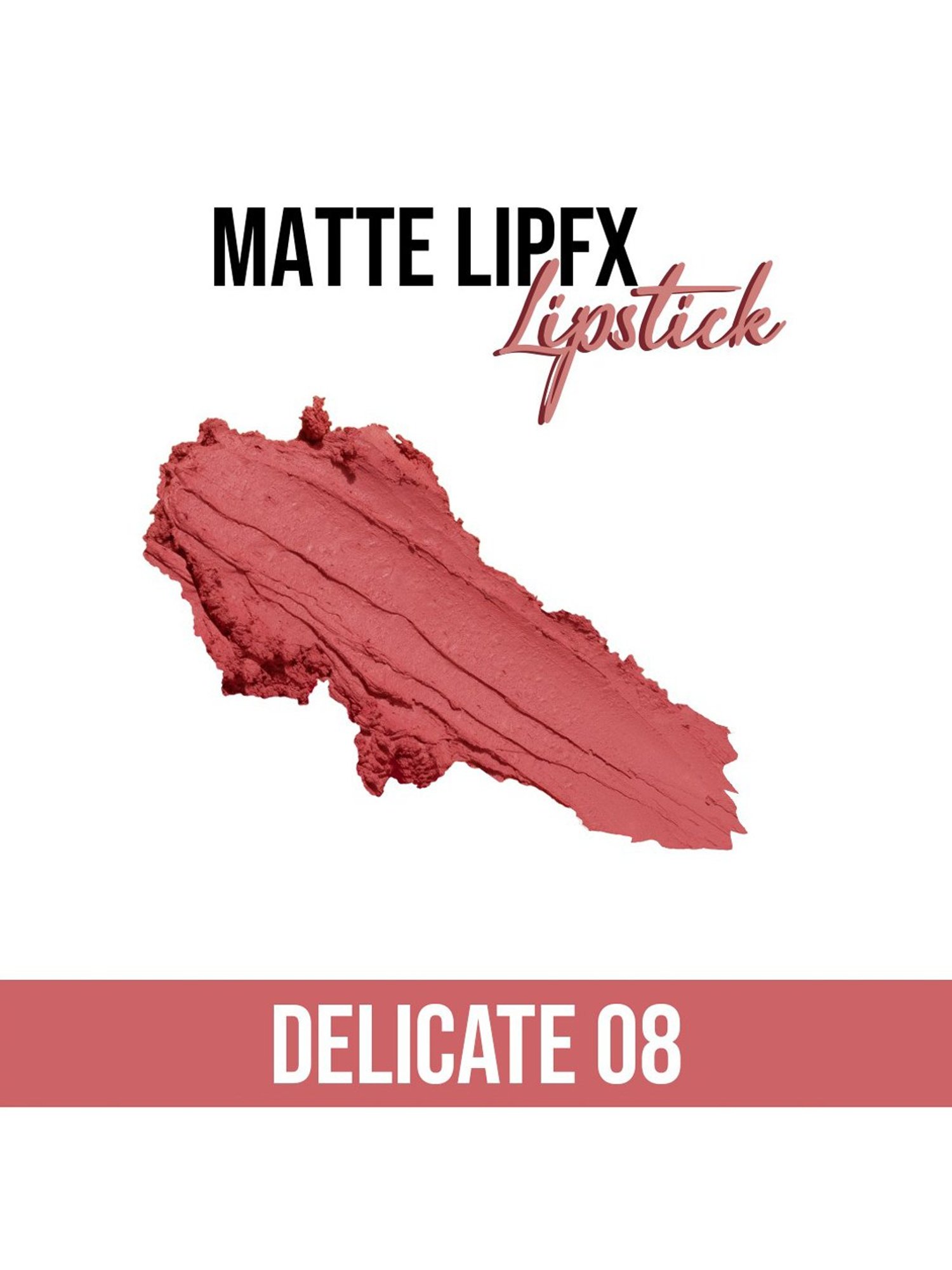 C2P PROFESSIONAL MAKEUP Matte Lip FX Lipstick Delicate 08 - 3.5 gm