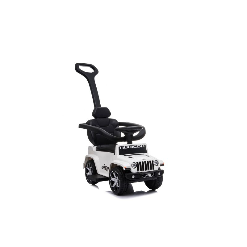 Best Ride on Cars Jeep Rubicon 3 in 1 Push Car Ride-On - White
