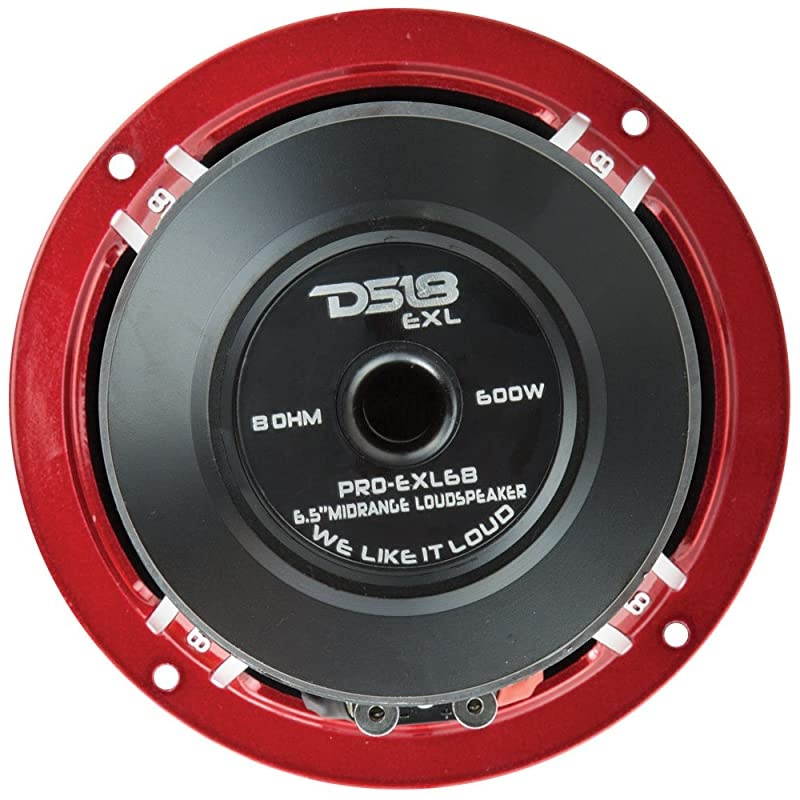 PROEXL68 Loudspeaker 65quot Midrange Red Aluminum Bullet 600W Max 300W RMS 8 Ohms Ferrite Magnet For the Peple Who Live and Breathe Car Audio 1 Speaker