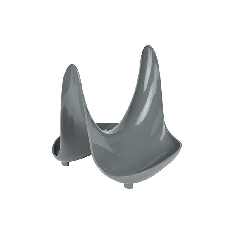 Spoon Rest pot lid stand, one size, Gray