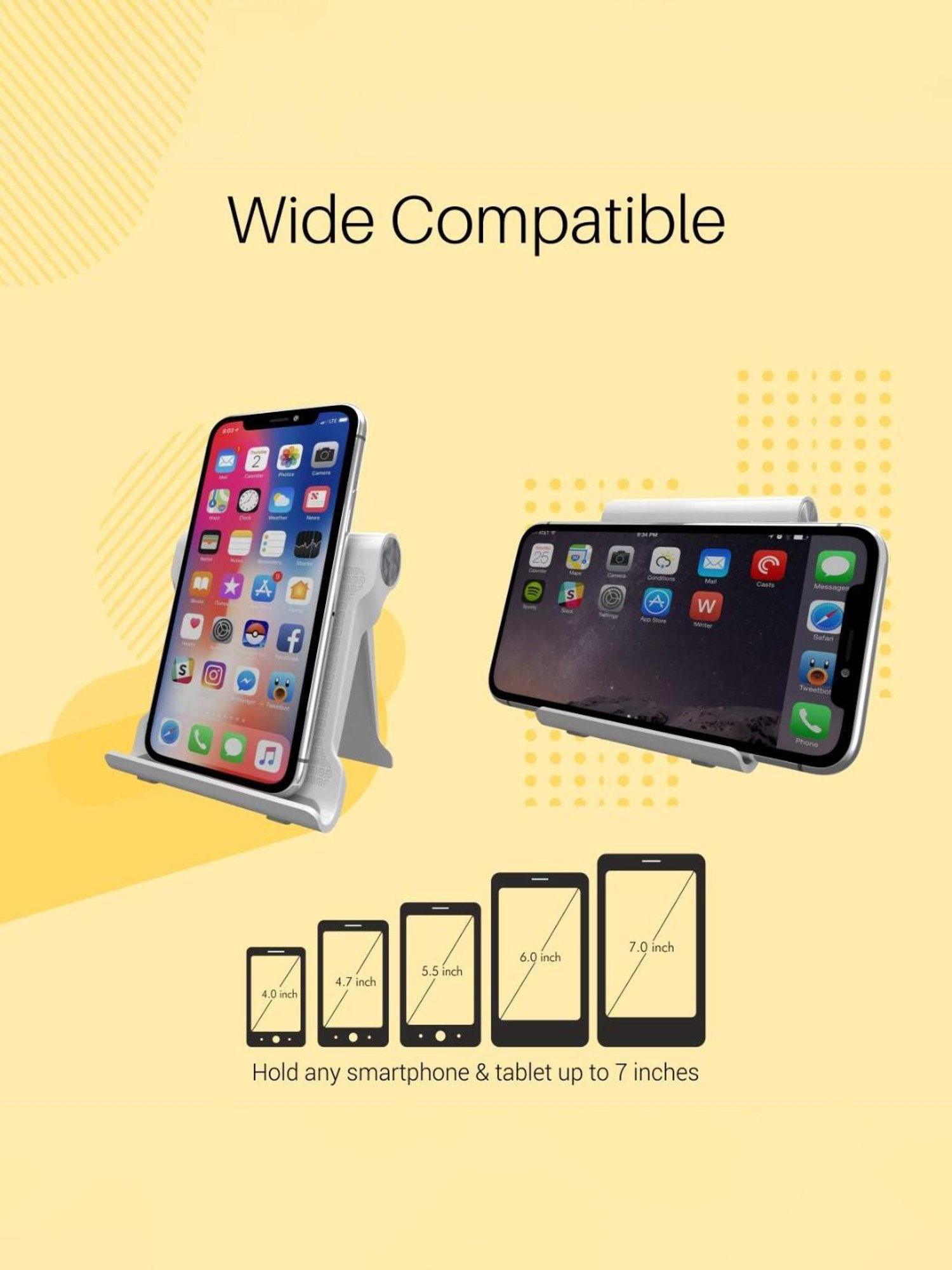 GRIPP Magic Stand Compatible for All Mobile Phones Devices (Black)