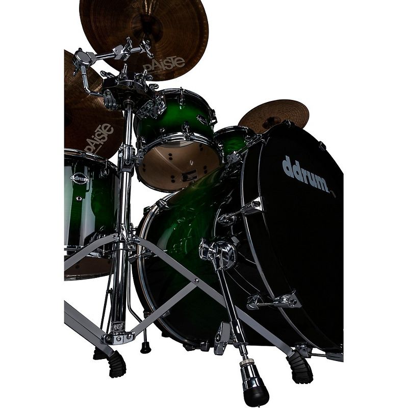 ddrum Dominion Birch 5-piece Shell Pack with Ash Veneer Green Burst