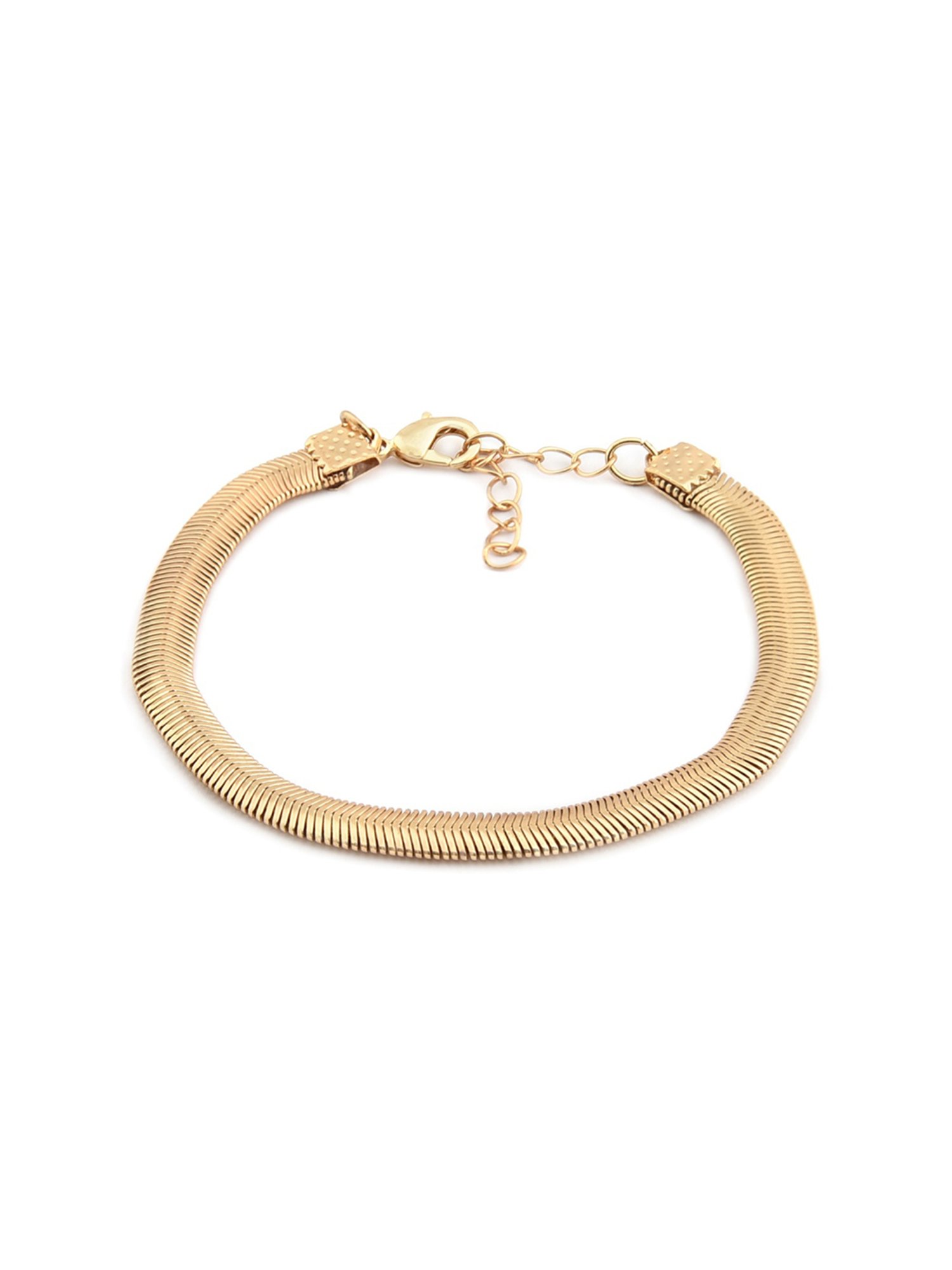 Zaveri Pearls Gold Tone Set of 5 Contemporary Stackable Bracelets-ZPFK11517