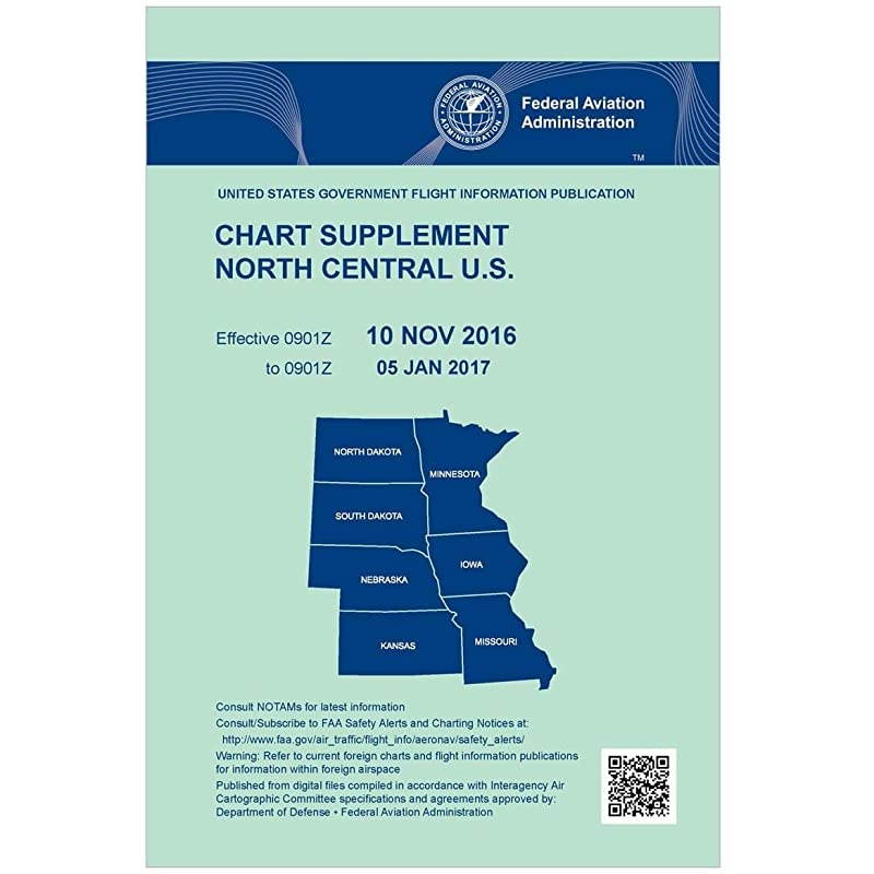 Chart Supplement North Central (Always Current Edition)