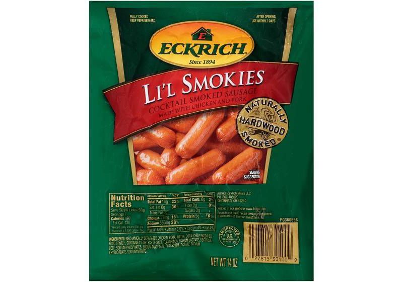 Eckrich Li'l Smokies Original Cocktail Smoked Sausage - 14oz