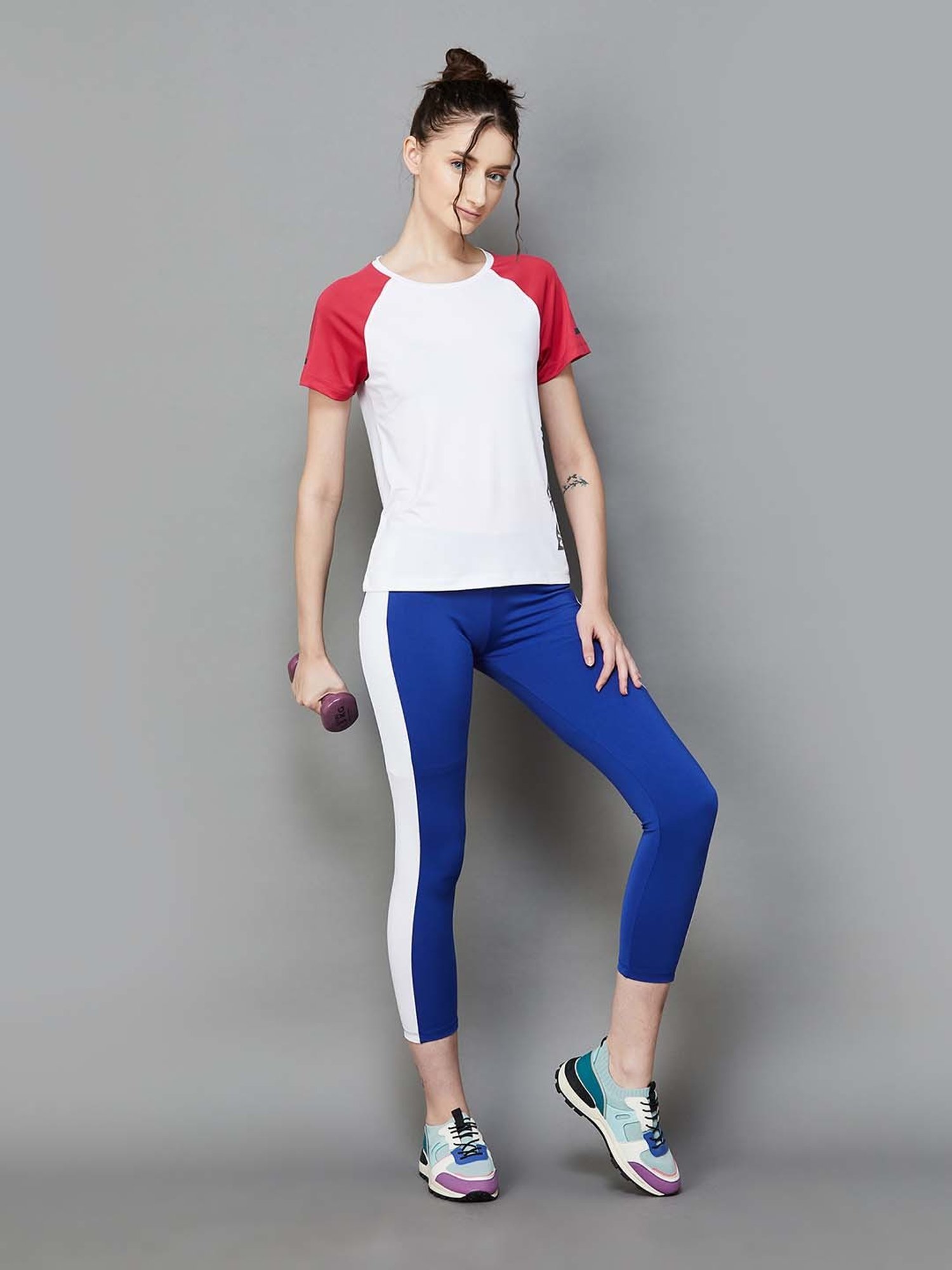 KAPPA White & Red Printed Sports T-Shirt