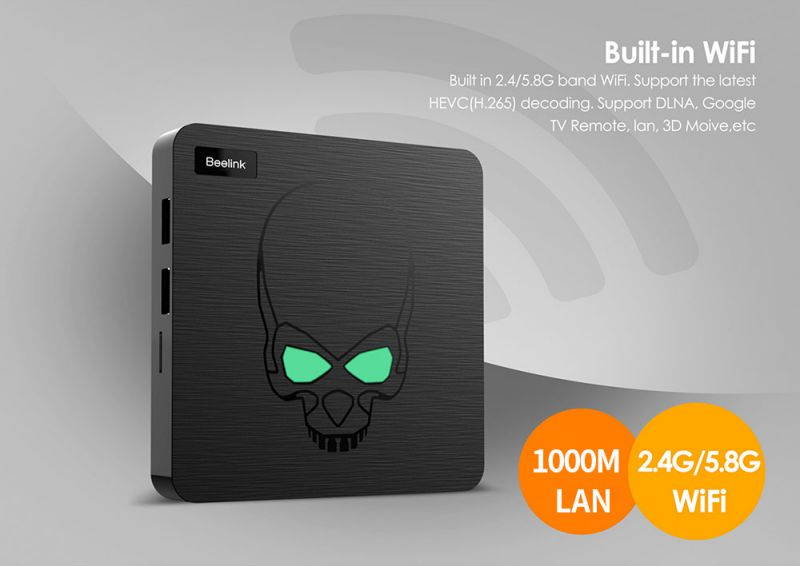 Beelink GT-King TV BOX Amlogic S922X 4G/64G 2.4G+5G WIFI 1000M LAN