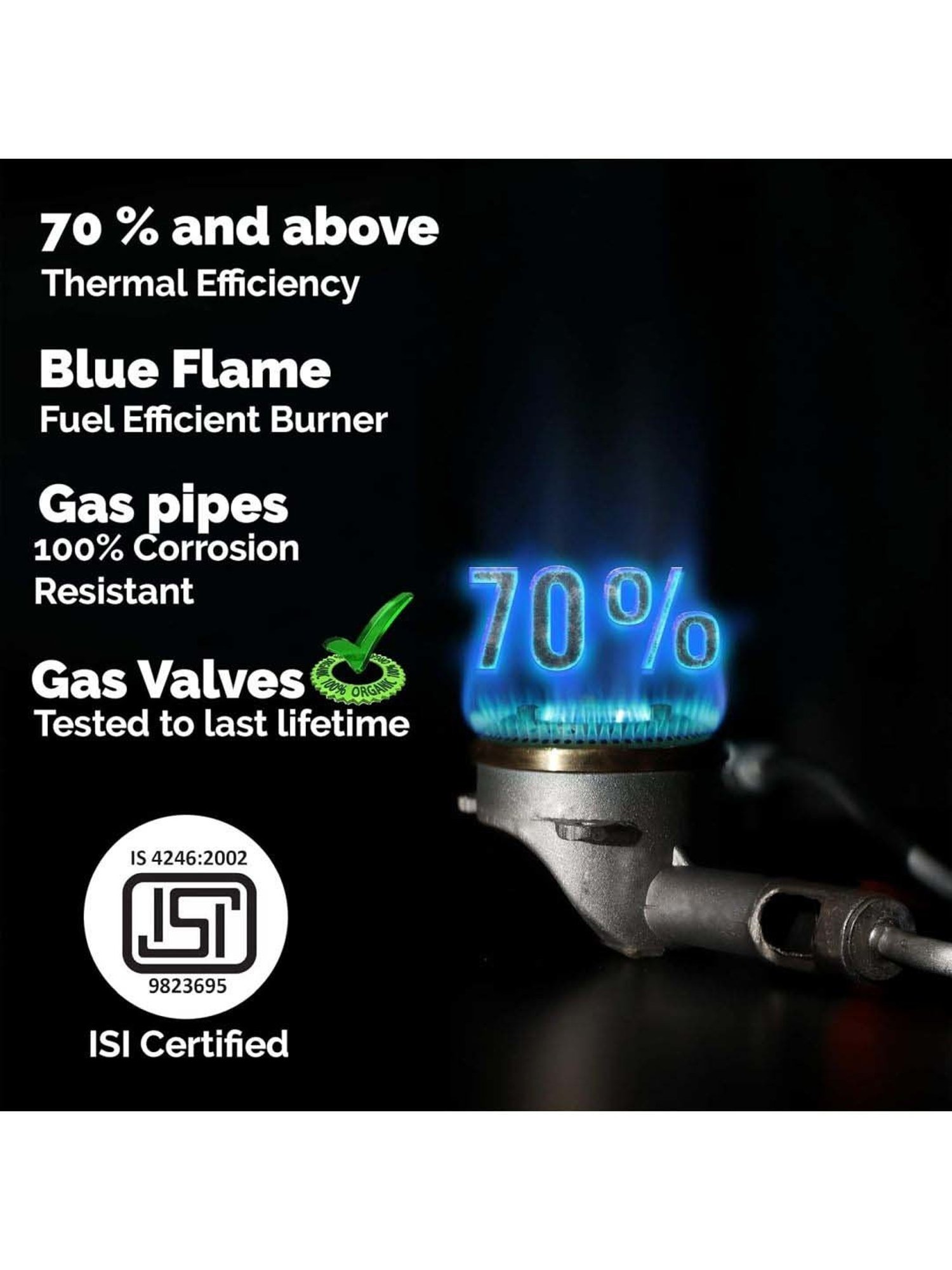 Range Kleen 4pc Porcelain Drip Pan Set Black