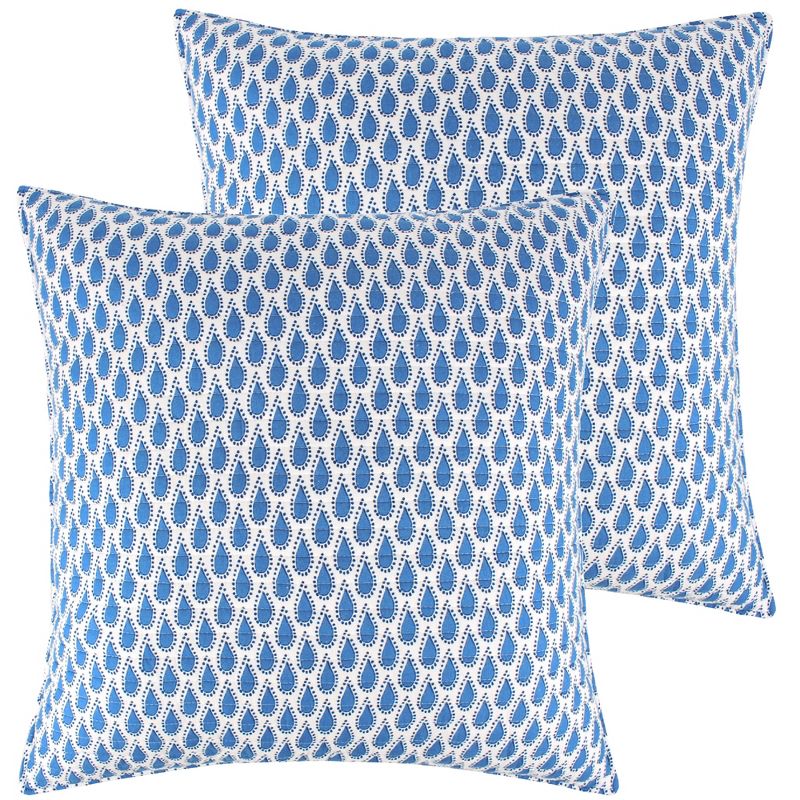 Isadora Floral Euro Sham Set of 2 Navy  - Levtex Home