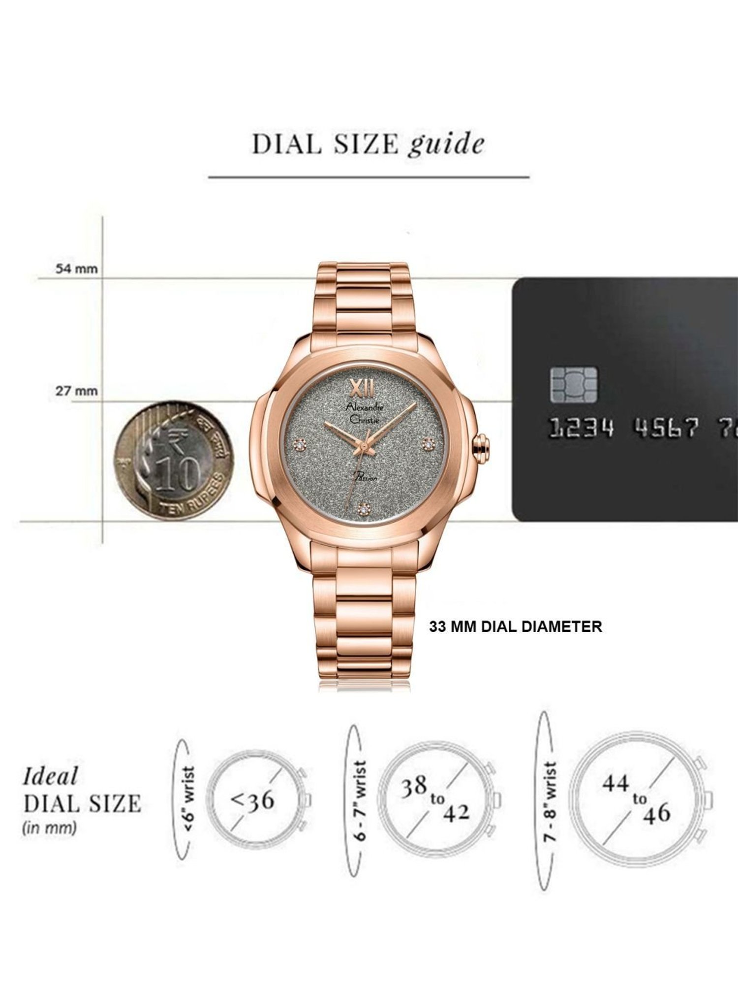 Alexandre Christie 2A28LHBRGDG LHB Classic Watch for Women