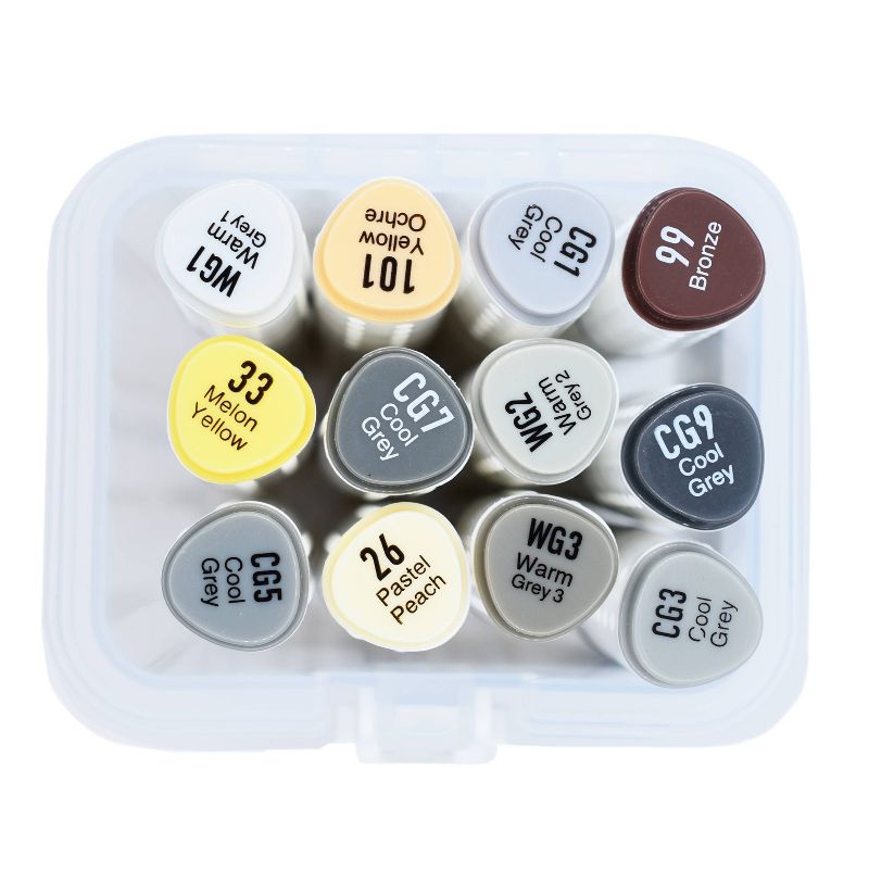 12pc Alcohol Markers Neutral - Momenta