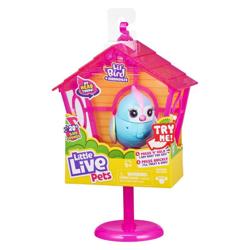 Little Live Pets Lil' Bird & Bird House - Rainbow Tweets