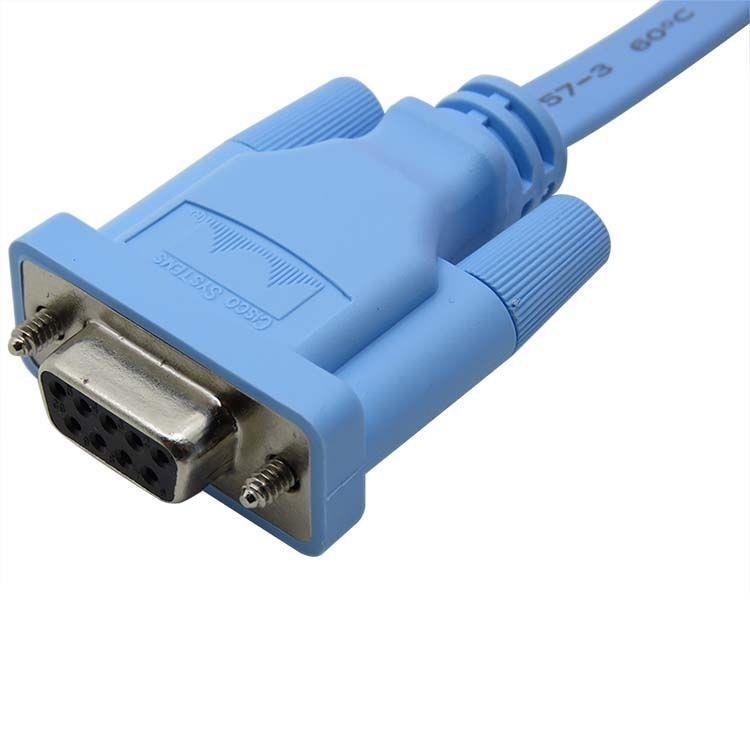 3FT RJ45 Male to D-Sub RS232 DB9 Female Plug Cable Adapter