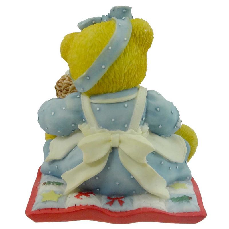 Cherished Teddies Suzanne Teddy Bear Snowman Basket  -  Decorative Figurines