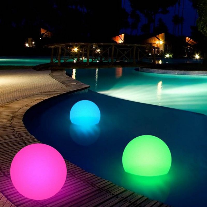 2 Main Access 13" Ellipsis Pool Waterproof Floating LED Ball Lights