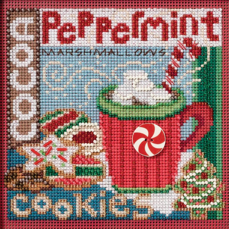 Mill Hill Buttons & Beads Counted Cross Stitch Kit 5"X5"-Santa's Treats Winter (14 Count)