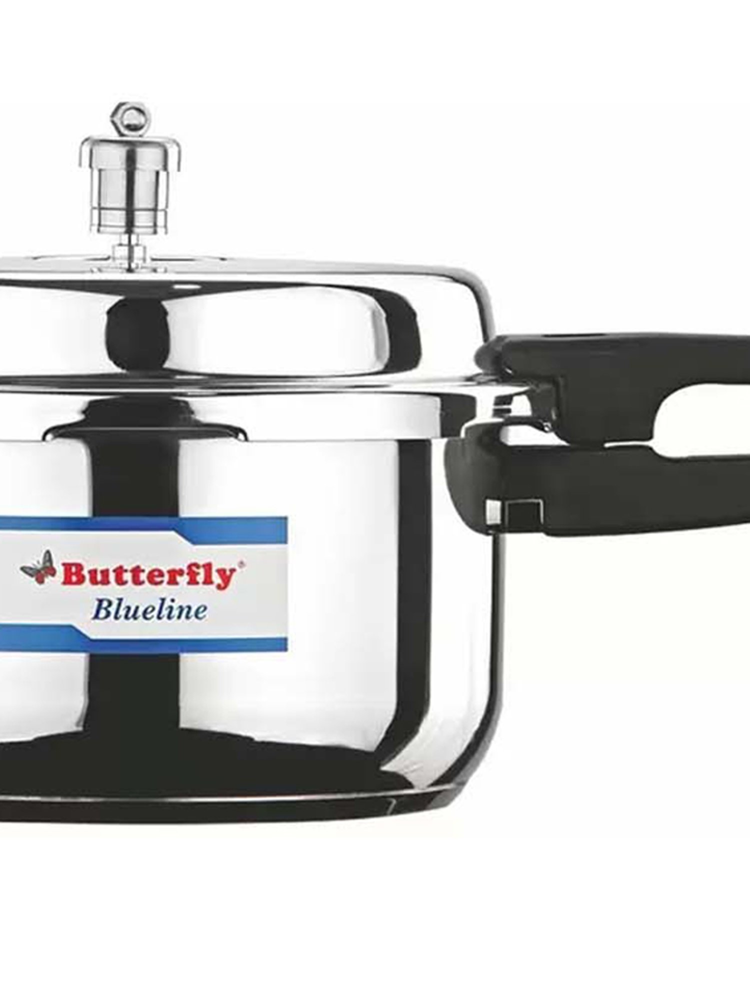 Butterfly Silver Stainless Steel Induction Blueline Pressure Cooker (10 L)
