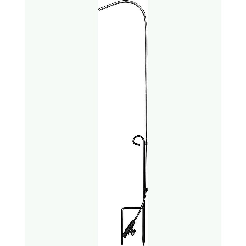 Birds Choice Stainless Steel Pedestal Birdbath Dripper Silver/Black