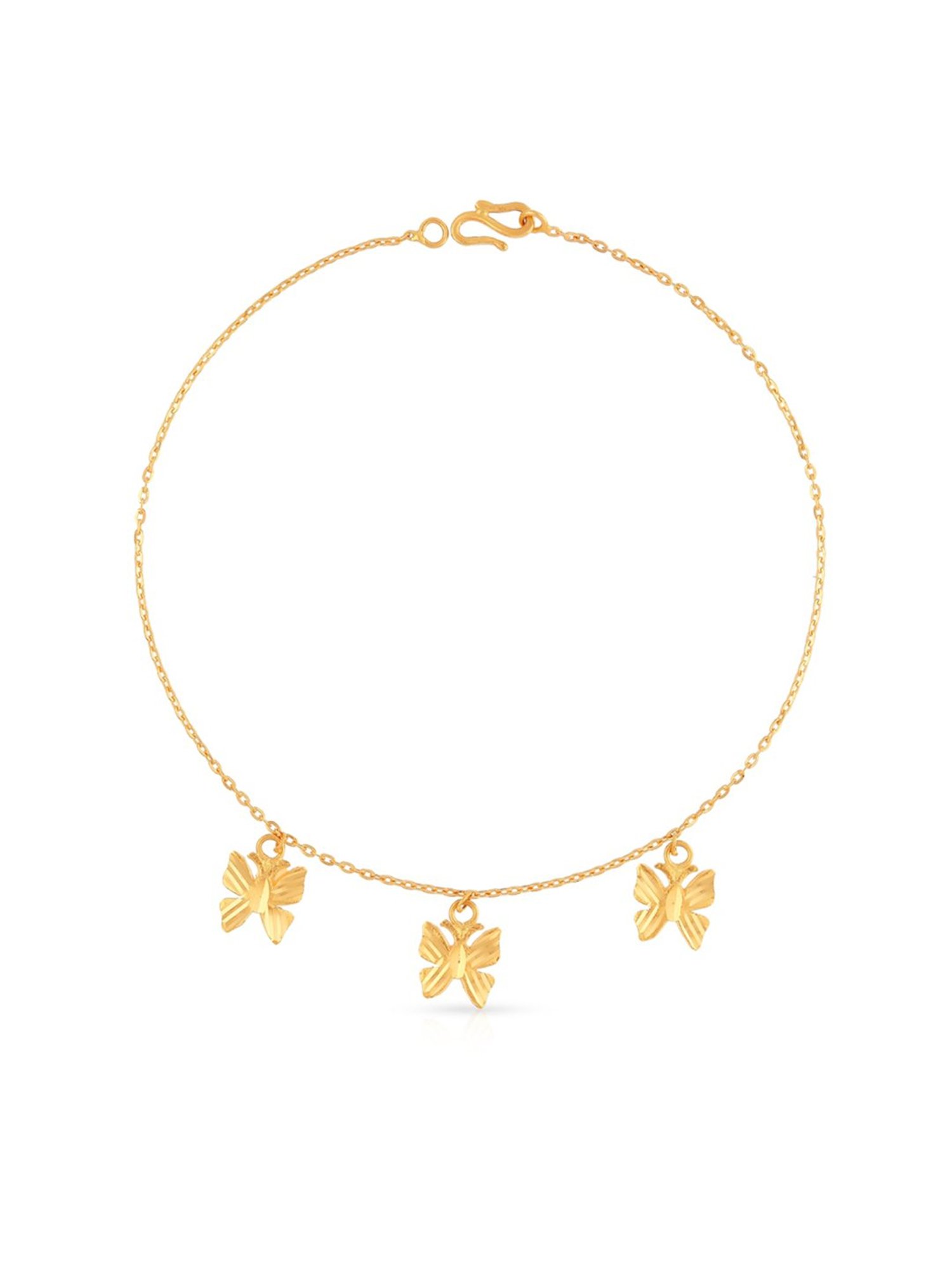 Malabar Gold and Diamonds BIS Hallmark 22k Yellow Gold Flexible Fit Bracelet for Women