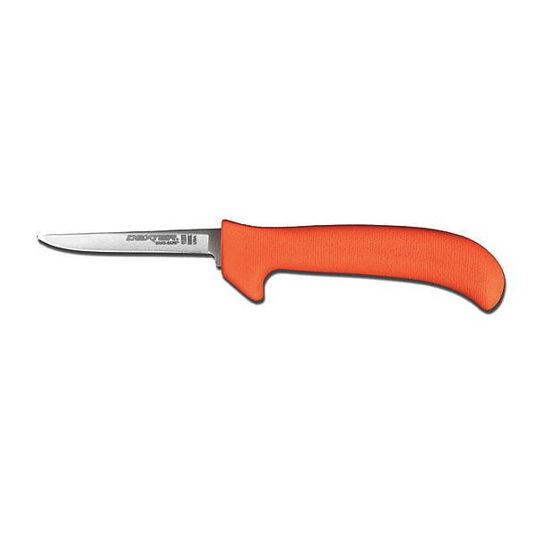 Dexter Russell Poultry Knife,Drop,3 3/4In,Poly,Orange HAWA 11203