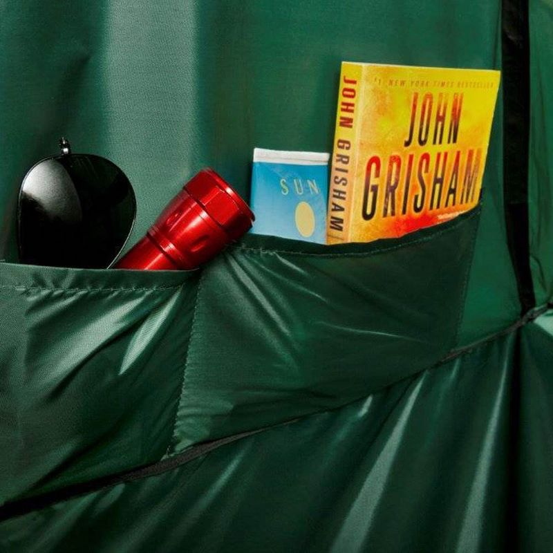 Kamp-Rite CTC XL Compact Collapsible Sleeping 3 in 1 Tent Cot for 1 Person with Roller Storage Bag, Quick and Easy Setup, Green