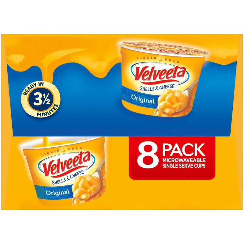 Velveeta Shells & Cheese Original Single Server Microwave Cups - 19.12oz/8pk