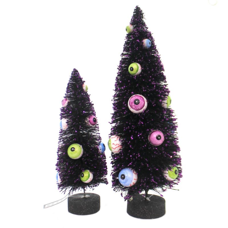 Halloween 13.0" Eyeball Sisal Trees  -  Decorative Figurines