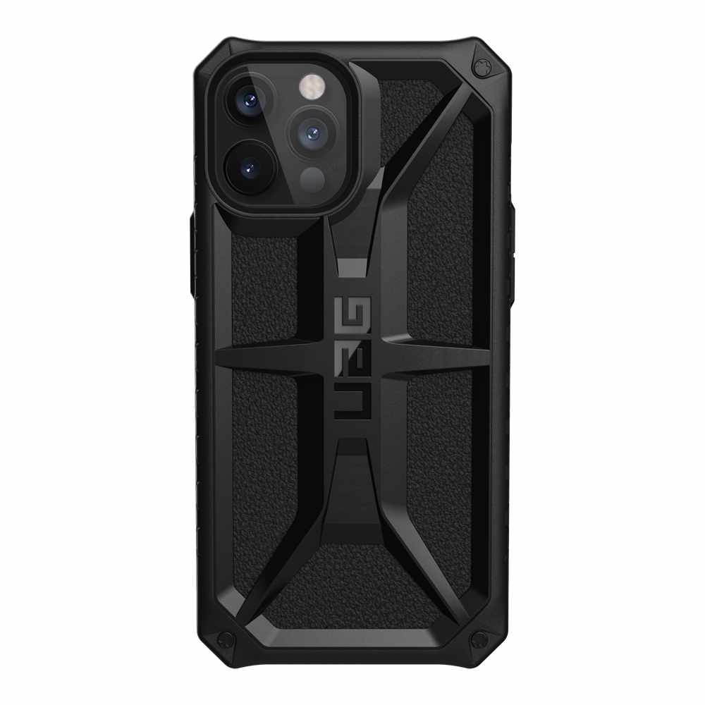 UAG Designed for iPhone 12 Pro Max Case [6.7-inch Screen] Rugged Lightweight Slim Shockproof Premium Monarch Protective Cover, Black