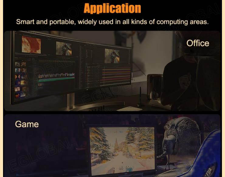 A1-4800H Mini PC CPU: 12nm AMD Ryzen 7 4800H 8 cores 16 threads 2.9GHz up to 4.2GHz 8MB cache TDP 45W Radeon&trade; Graphics 7 Core 1600MHz.