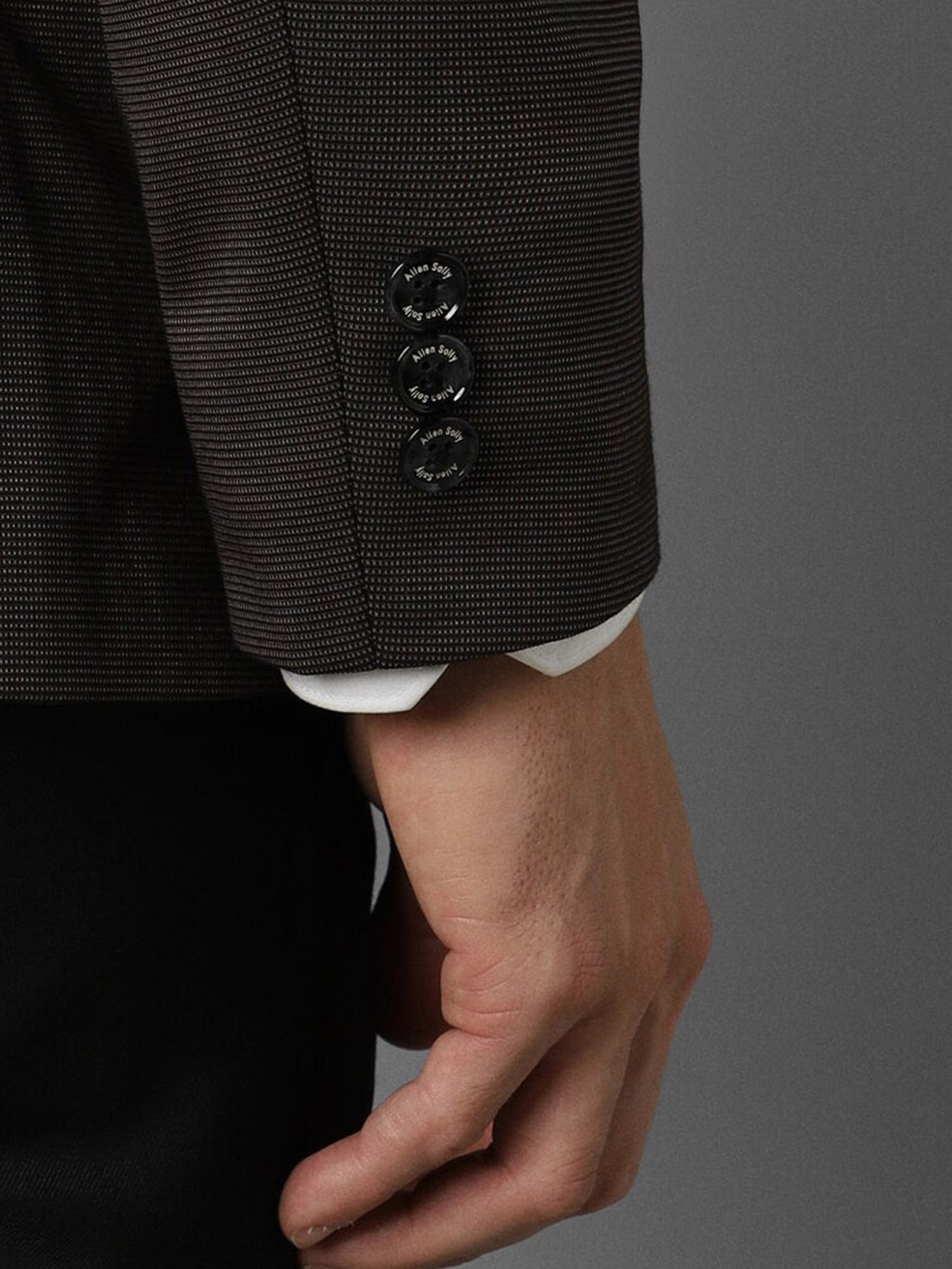 Allen Solly Dark Brown Slim Fit Blazer