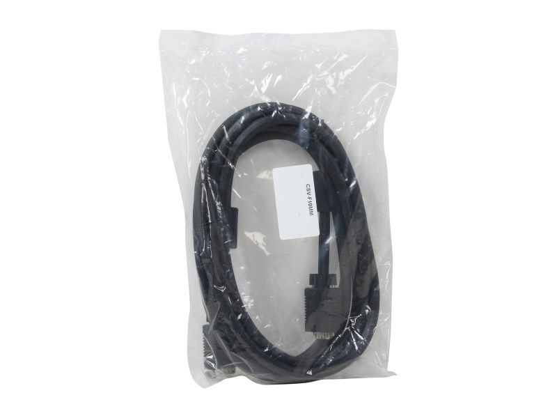 AMC CSV-F10MM 10 ft. SVGA Male to Male Monitor Cable With dual ferrites