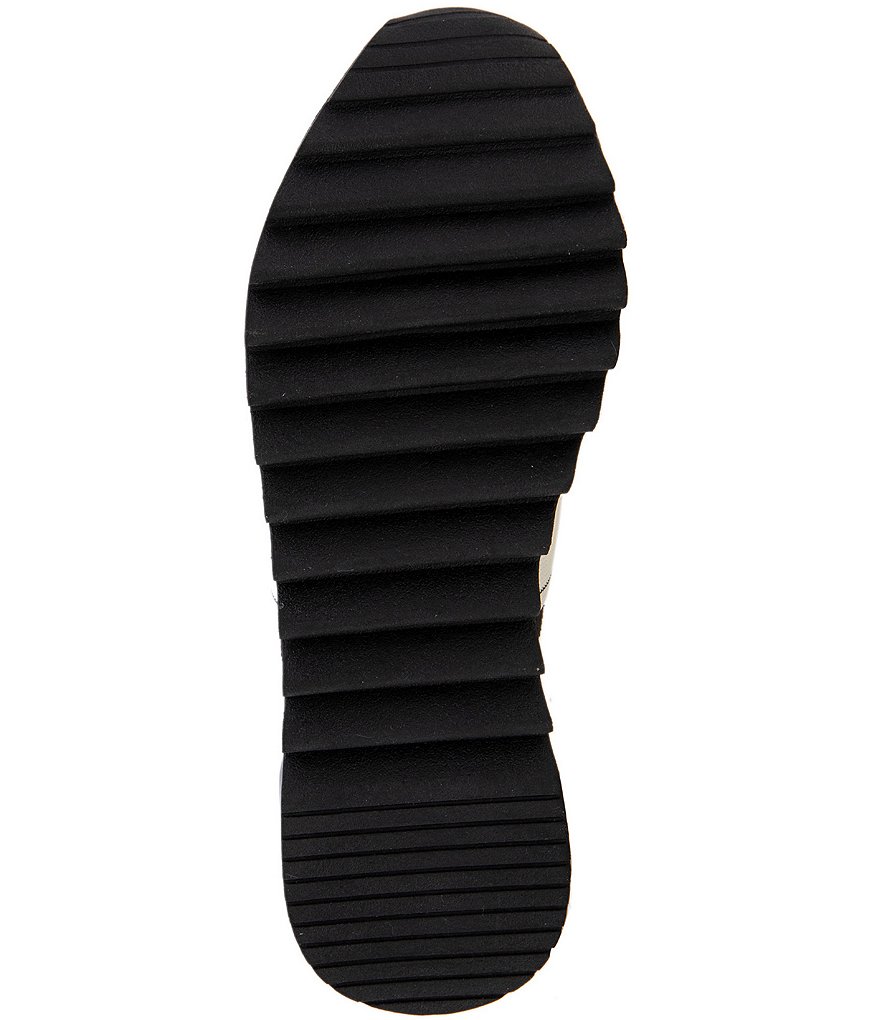 BCBGeneration Lendall Stretch Knit Animal Print Fabric Logo Strap Slip On Sneakers