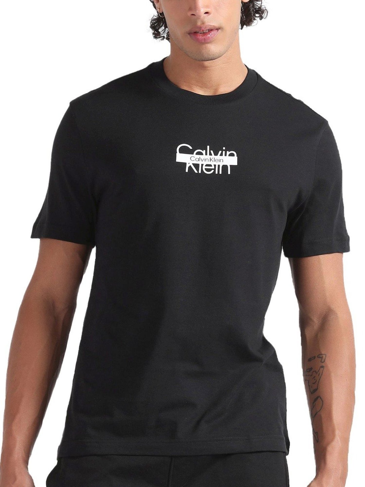 Calvin klein Jeans Black Logo Regular Fit T-Shirt