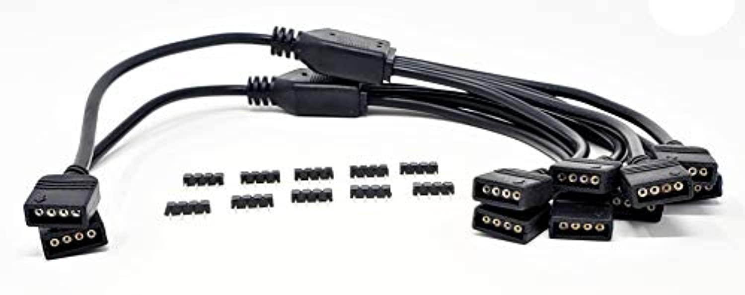 micro connectors 1 to 4 rgb splitter 50 cm cable/ 2-pack, f04-rgb0450-2p, f04-rgb0450-2p, f04-rgb0450-2p, f04-rgb0450-2p