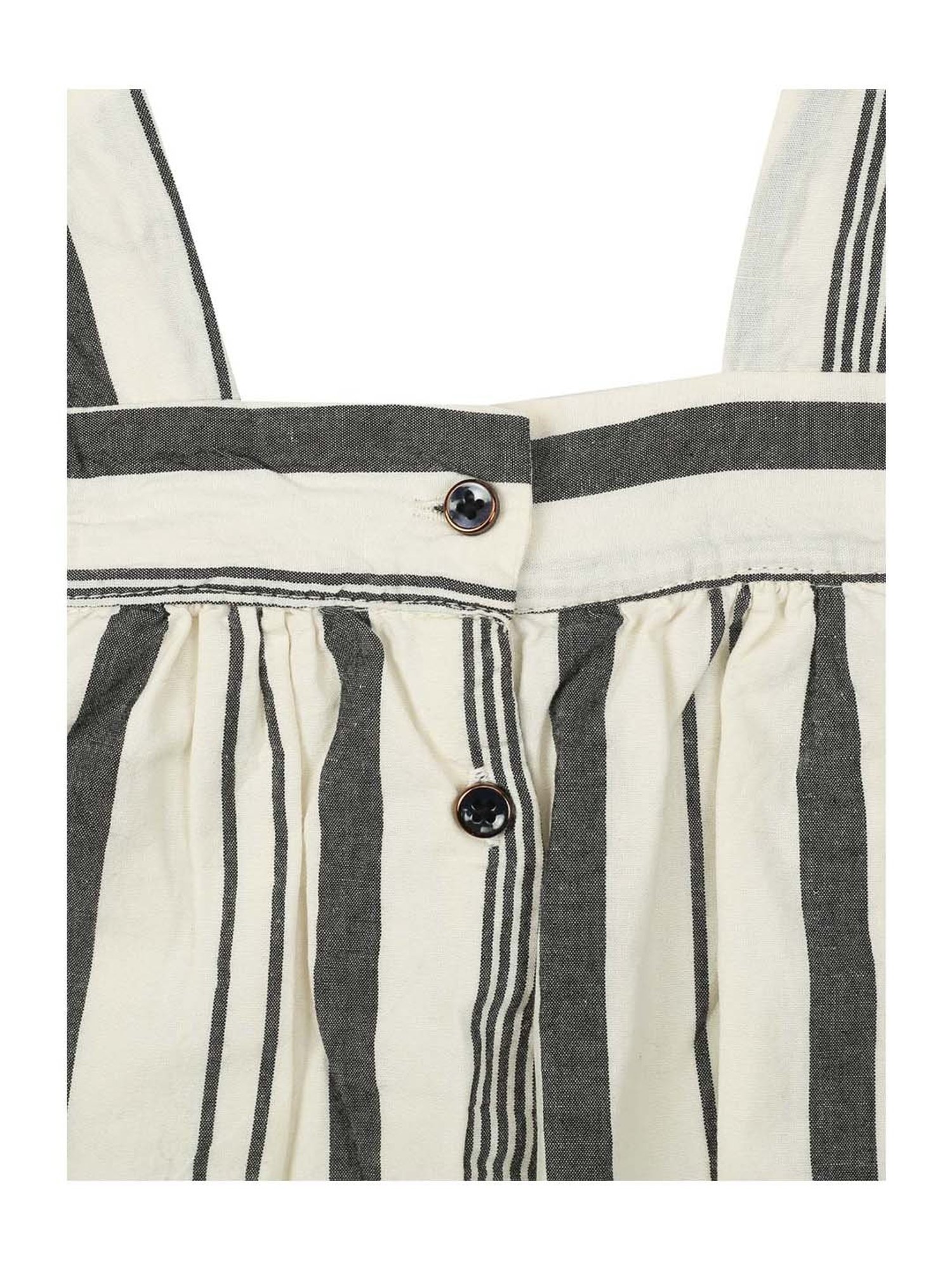 Mee Mee Kids Off-White & Grey Printed Playsuit