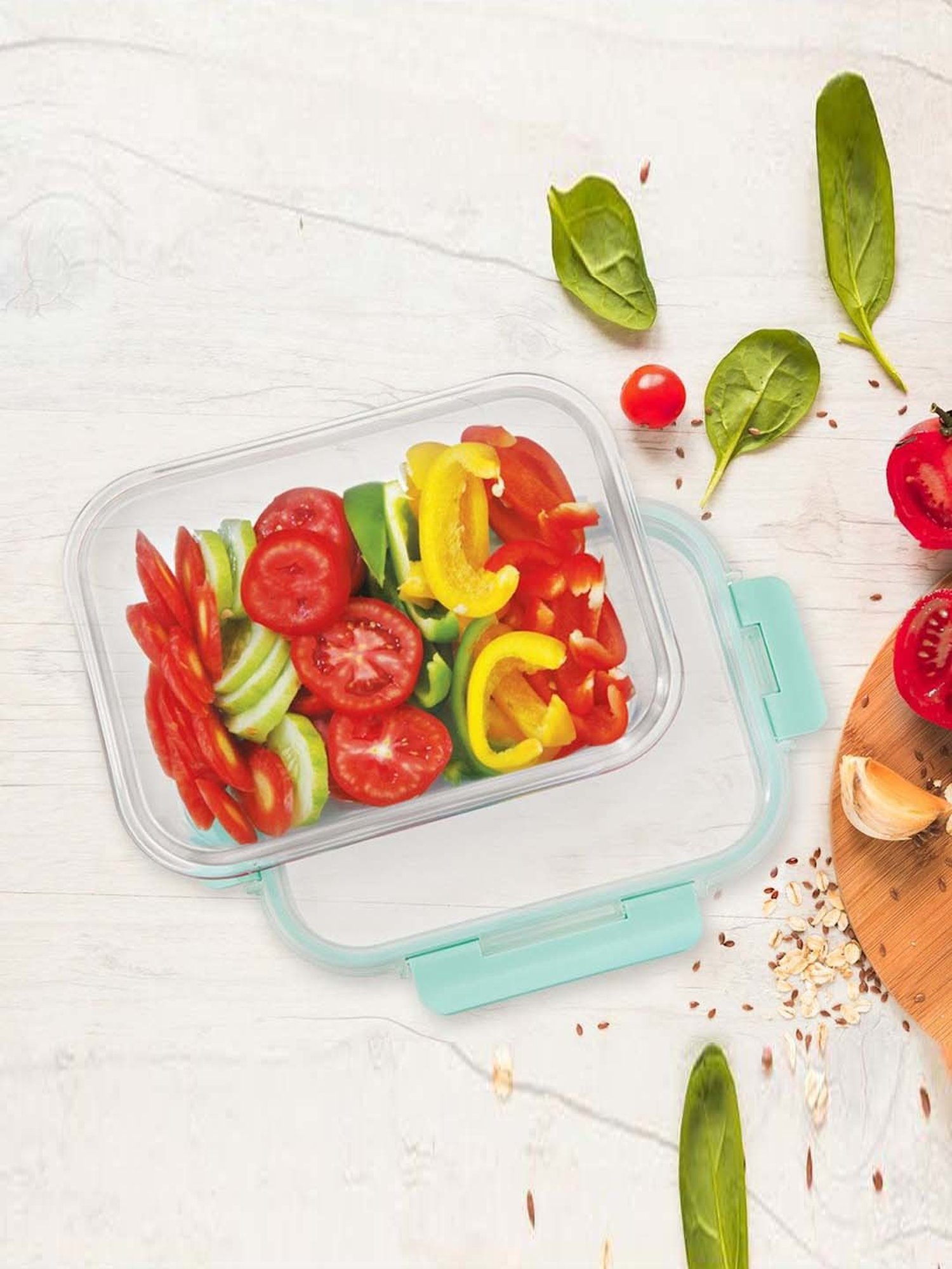 Allo Borosilicate Glass Containers with Lids Microwave Safe Container for Glass Storage Containers